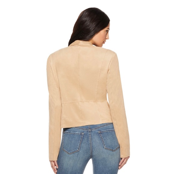 NWT Sofia Vergara Faux Suede Moto Jacket - Picture 5 of 9